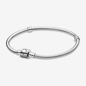 Pandora Moments Barrel clasp snake chain bracelet